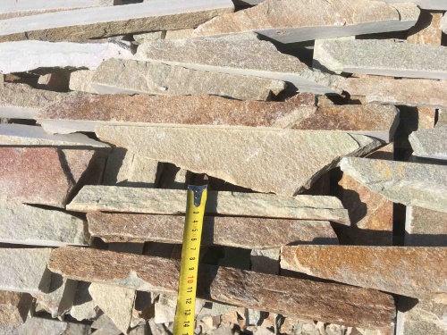 Горбушка златолит золотистый для облицовки купить в Ялте