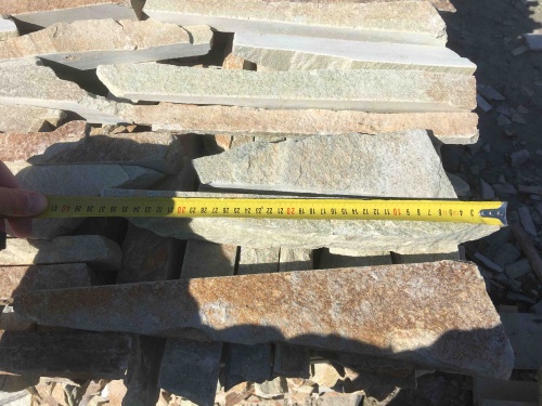 Горбушка златолит золотистый для облицовки купить в Ялте