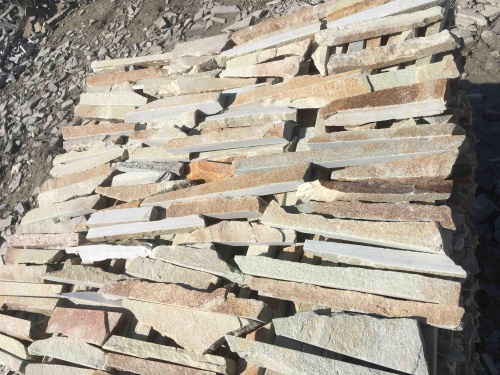 Горбушка златолит золотистый для облицовки купить в Ялте