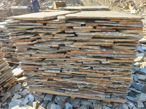 Плитняк серицит облицовочный 10-20мм купить в Ялте